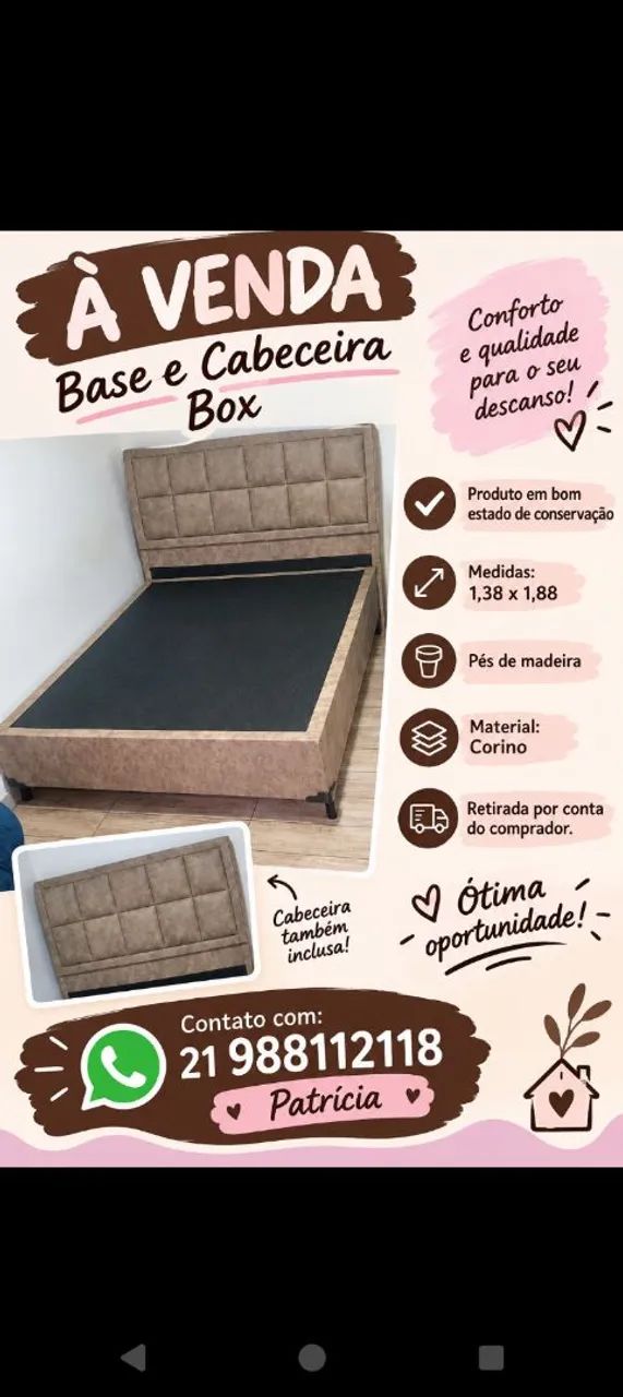 Base + cabeceira cama box - Foto 2