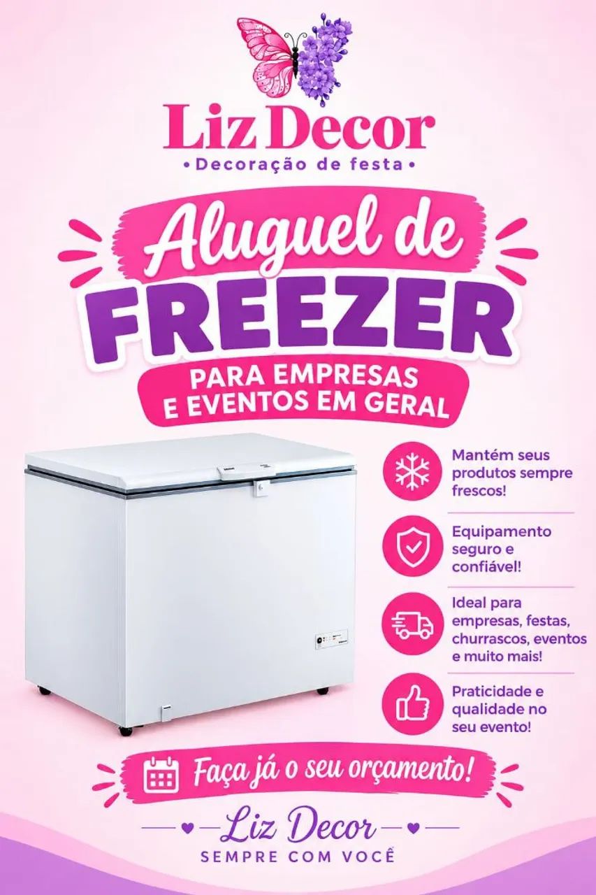 Aluguel de freezer para festas e eventos