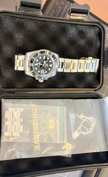 Relógio Submariner Addiesdive My-h3-2qz Aço (Usado) - Foto 2