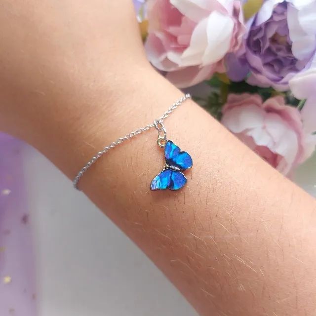 Pulseira Borboleta Azul - Foto 5
