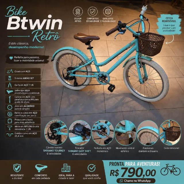 Bicicleta Retro Aro 20