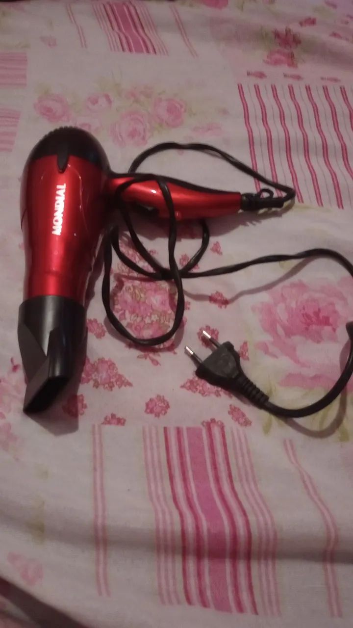 Secador grande mondial style duas voltagem super forte quente frio usado excelente 