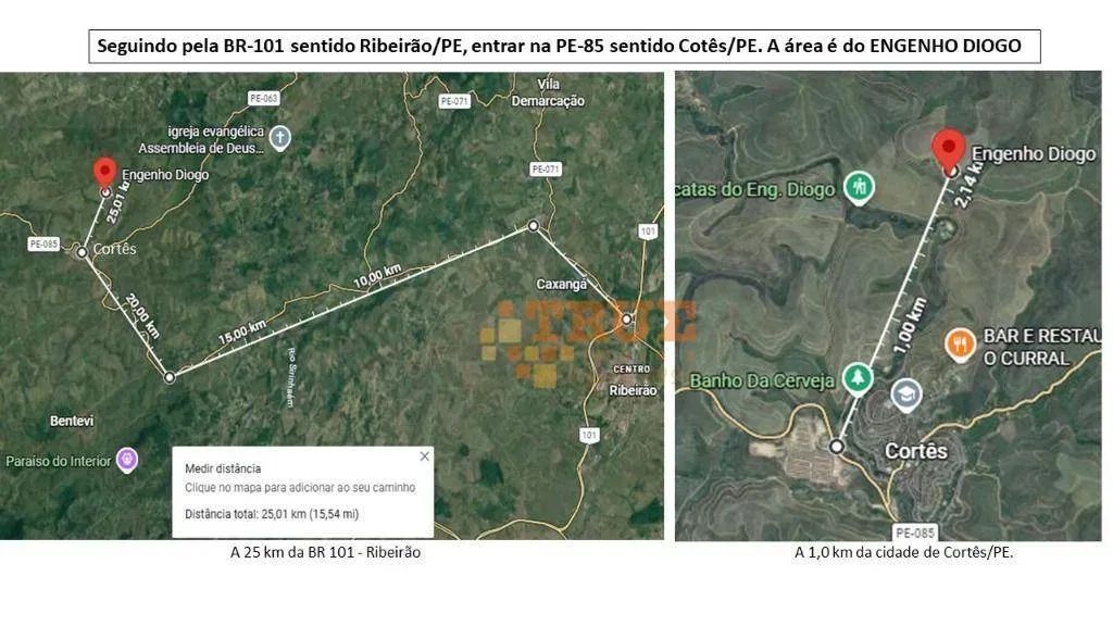 Área à venda, 5630000 m²- Em Cortês/PE