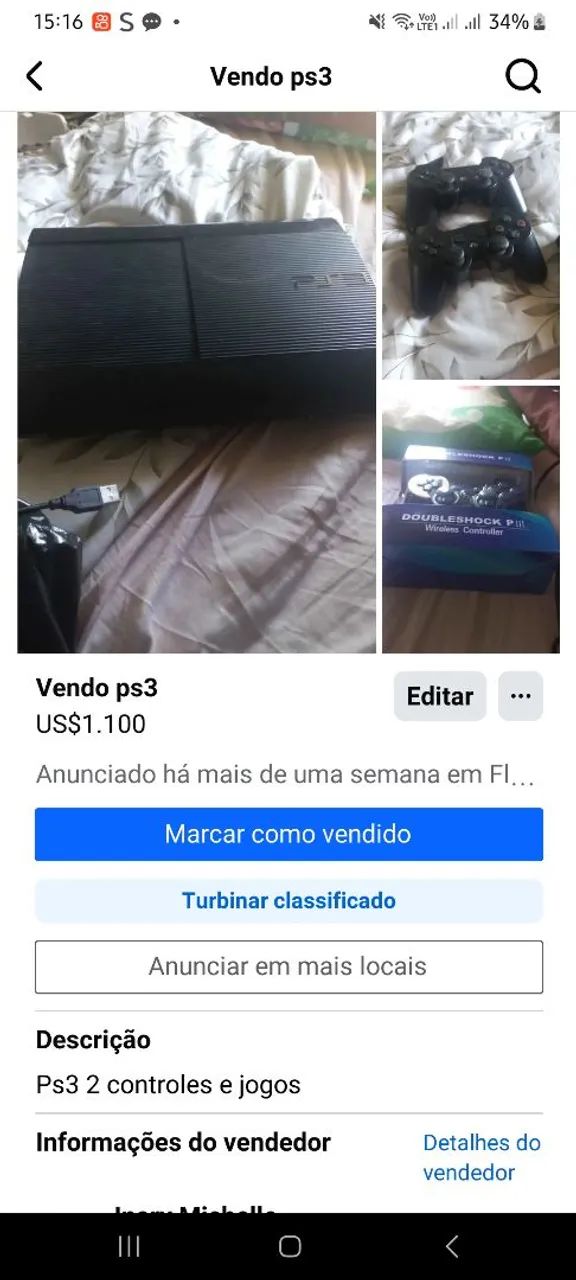 Ps3 usado em bom estado
