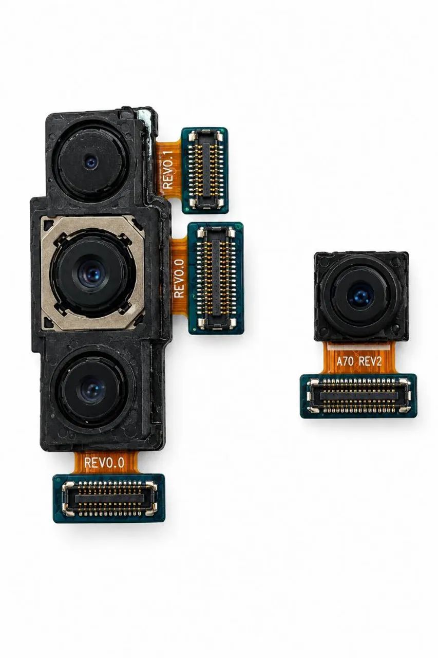 Câmeras Samsung A70 (Frontal e Traseira)