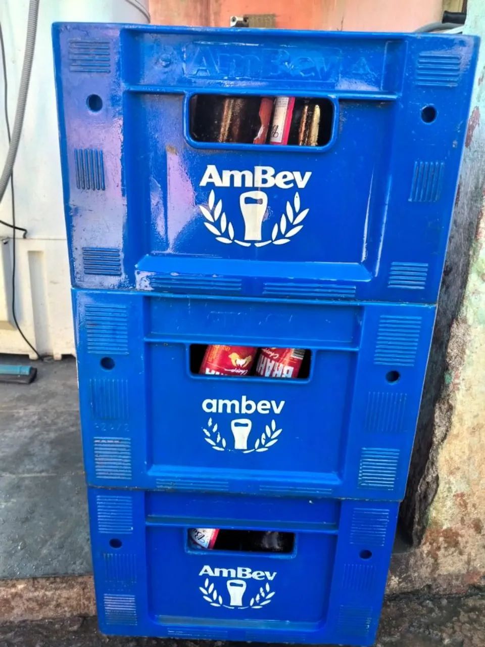 Engradados com litrinho,origina Ambev