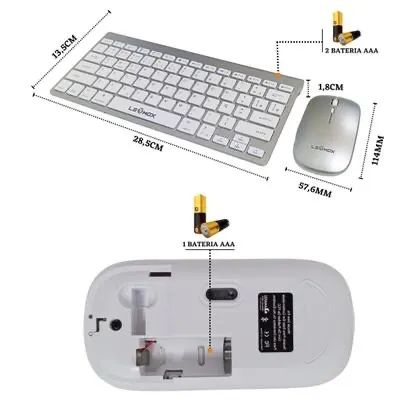Kit teclado e mouse sem fio  - Foto 4