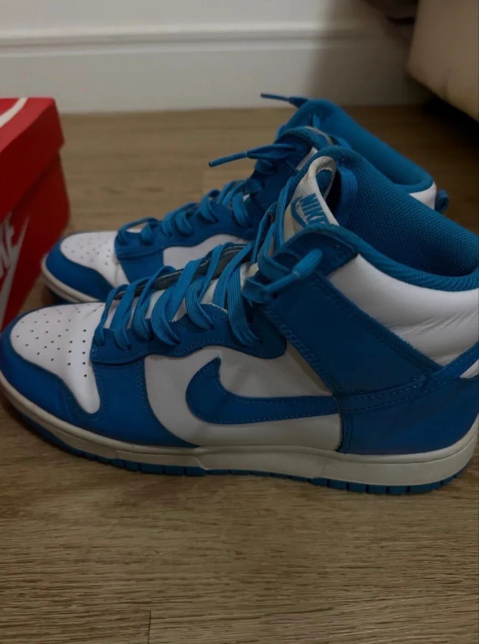 NIKE DUNK HIGH RETRO LASER BLUE - Foto 4