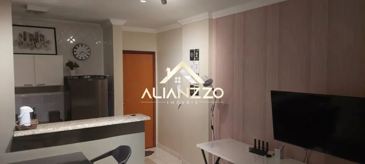 Kitchnet Mobiliada para locação Bairro Nova Ribeirania em Ribeirão Preto/SP. Alianzzo Imóv