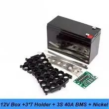 Kit Montagem DIY Bateria Lítio 12V 7A 18650 Case + Placa BMS não vai bateria