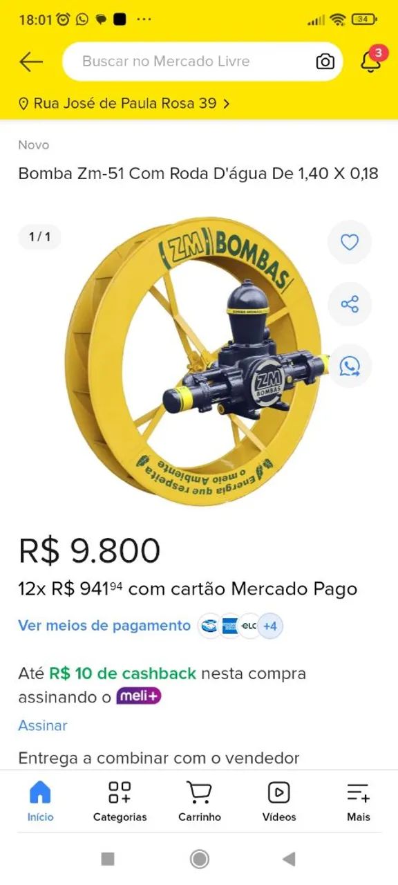 Roda d água ZM 51 Maxx  - Foto 3