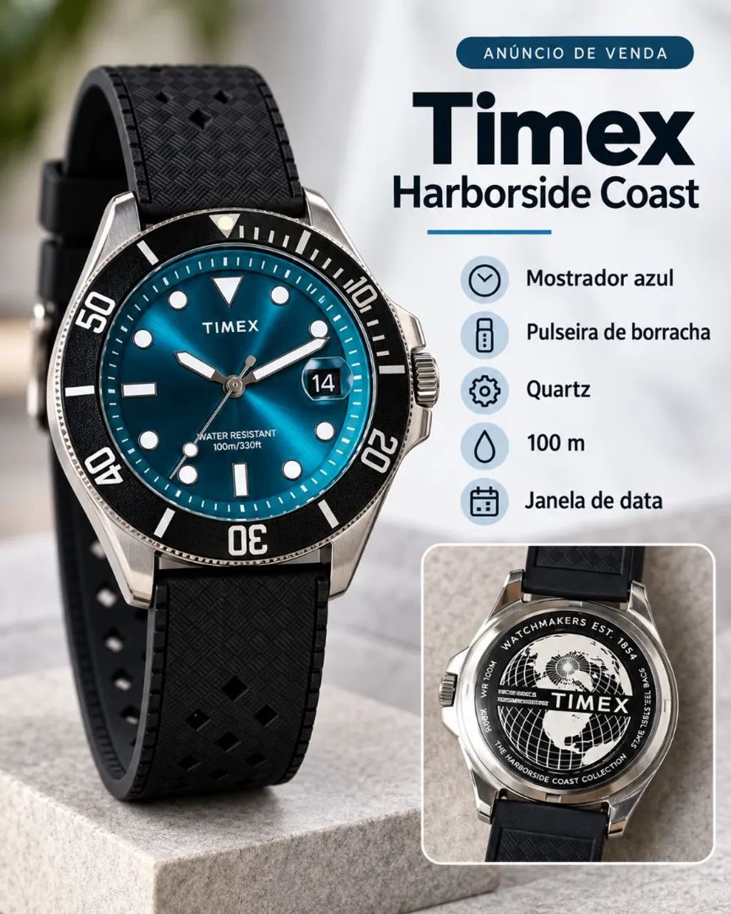 Timex Harboside Coast (Cor exclusiva)