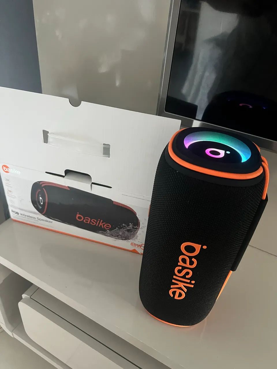 Caixa de som Basike 80w Led alta potência - Foto 3