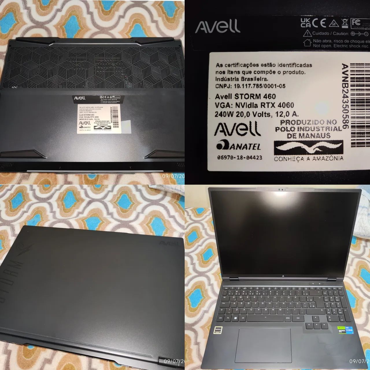Notebook - RTX 4060 - i7 14650HX - 32GB RAM - 2,5TB SSD NVME - Avell - Foto 3