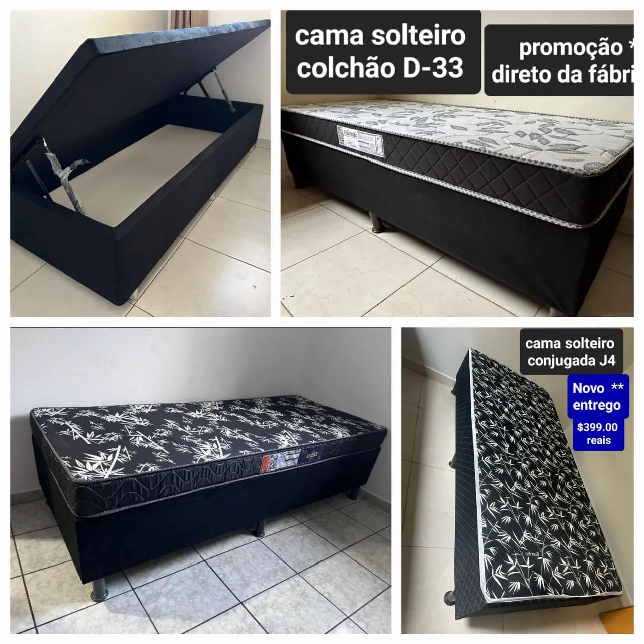 Cama casal solteiro a partir $399.00 direto da fábrica  - Foto 5