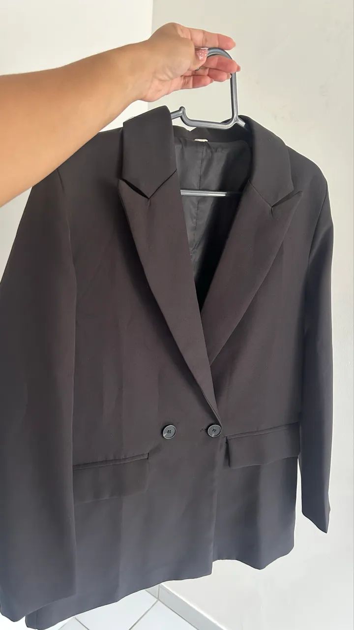 Blazer Oversized Preto - Tam. P | Perfeito Estado - Foto 3
