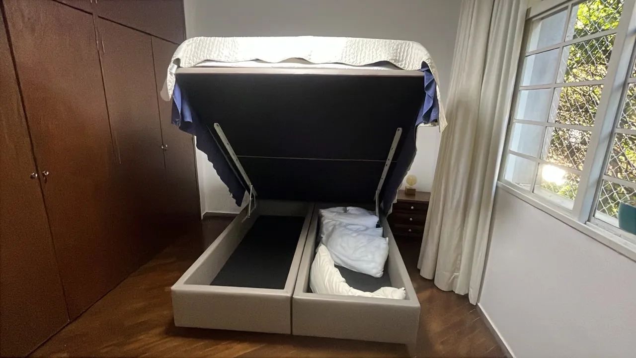 Cama Box Baú Casal + Colchão Simmons Madison - Foto 5