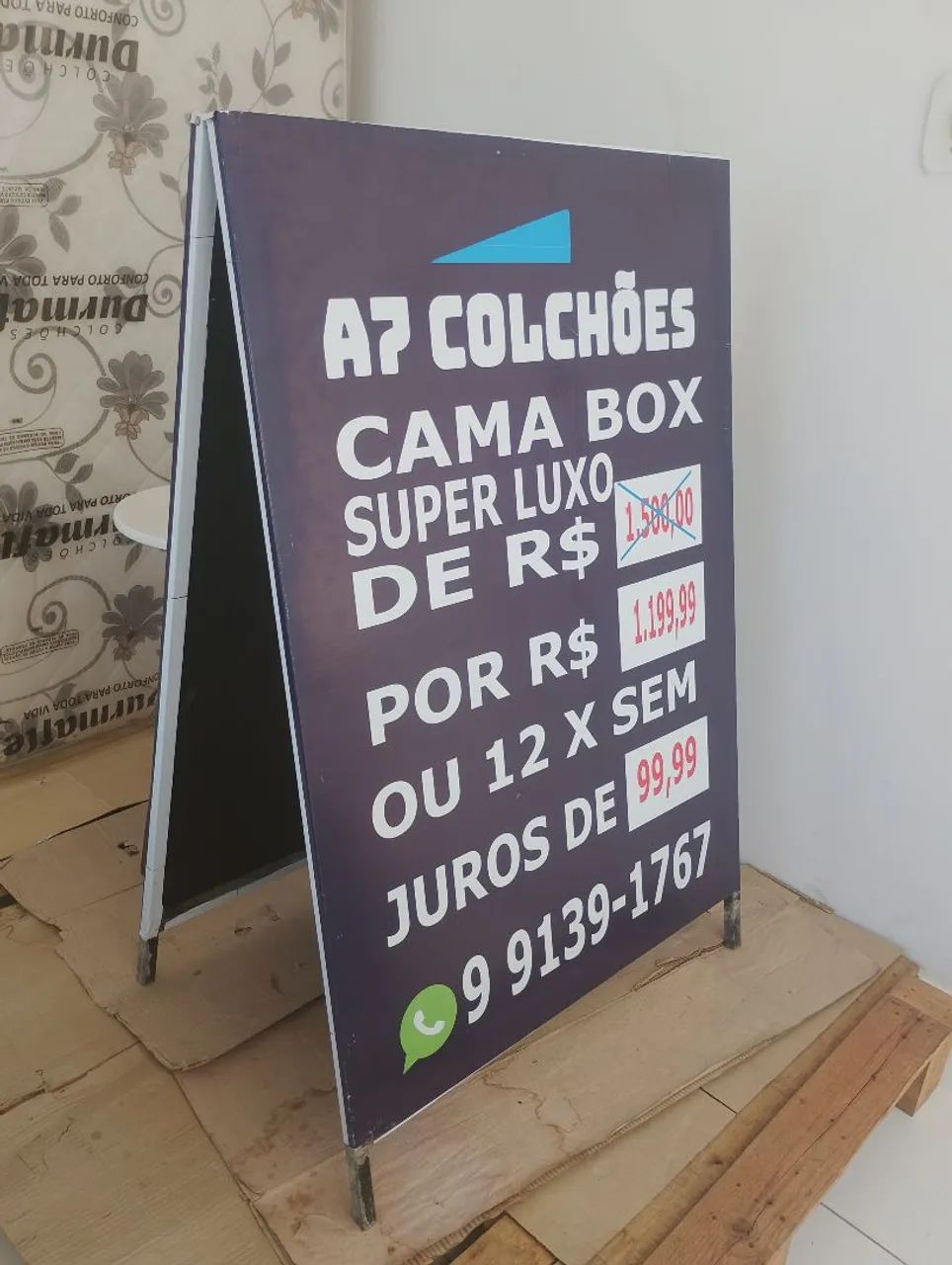 VENDO ESSE CAVALETE DE PROPAGANDA 150 
