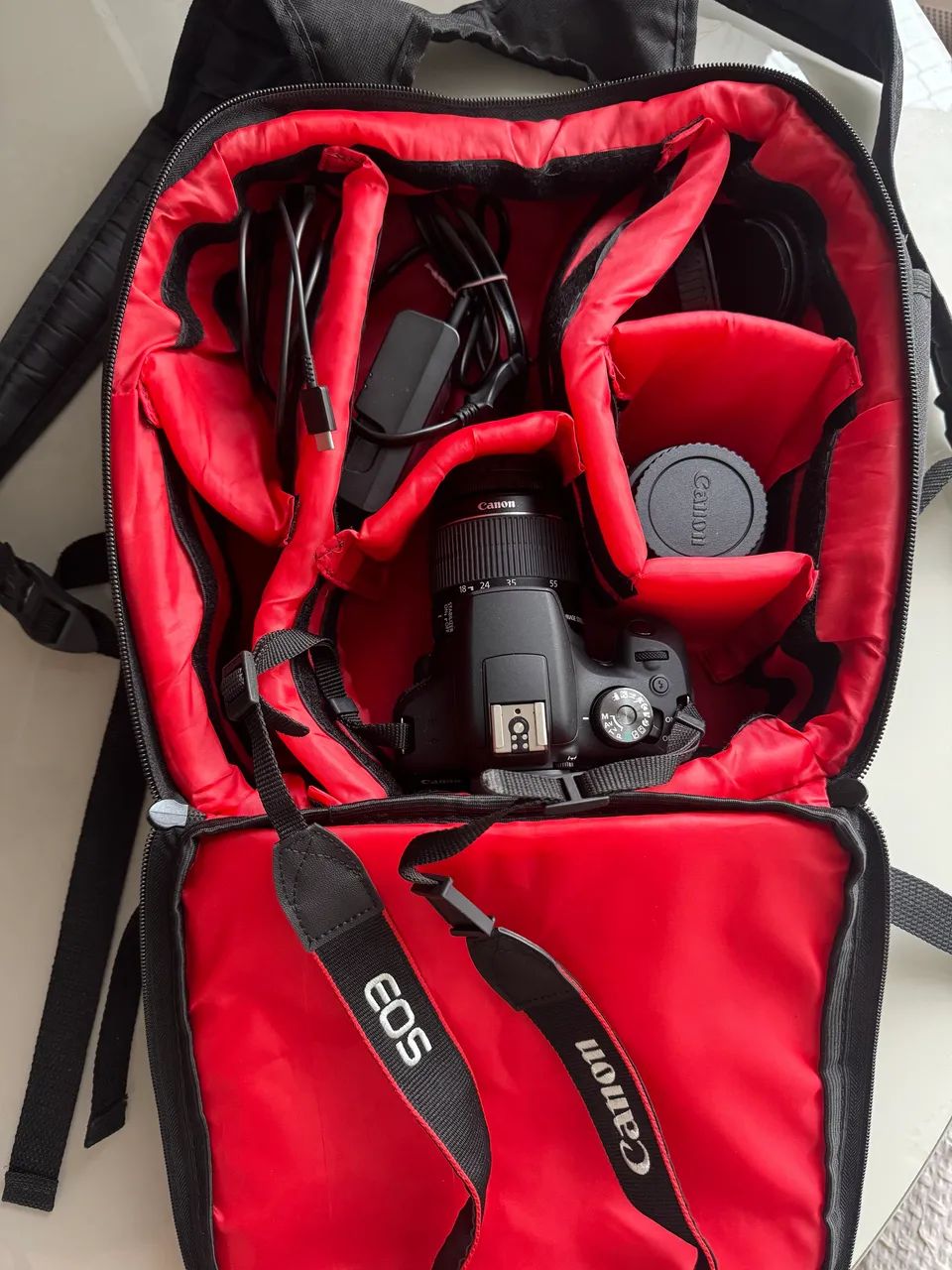 Canon t7 Plus c/ Lente 18-55mm + Lente 50mm Canon+Bateria Extra+C. Memória+Mochila (Nota) - Foto 6