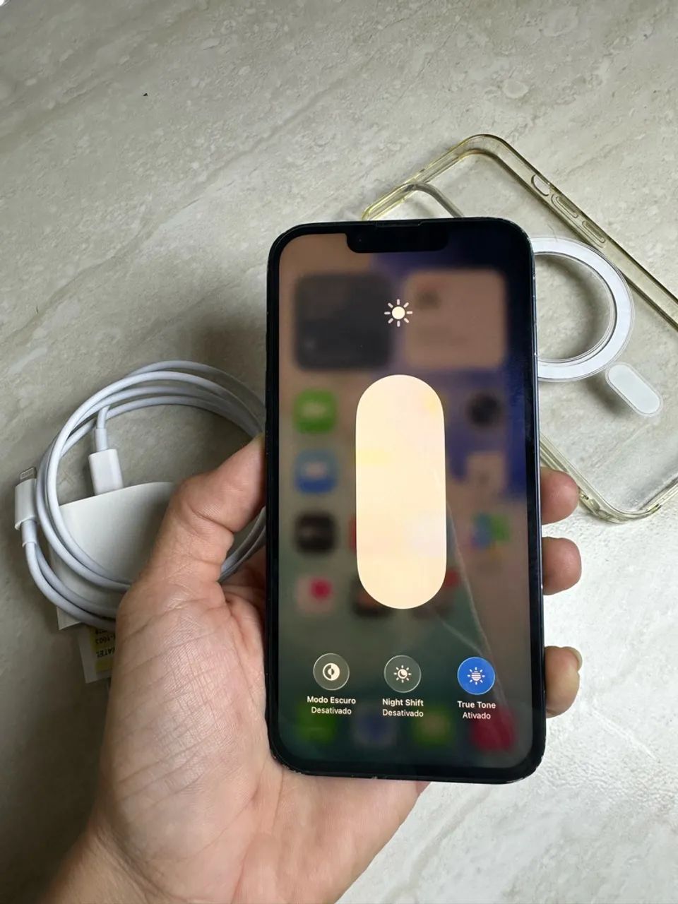 iPhone 13 128GB Midnight c/ Carregador Original Apple e Capa MagSafe - Foto 5