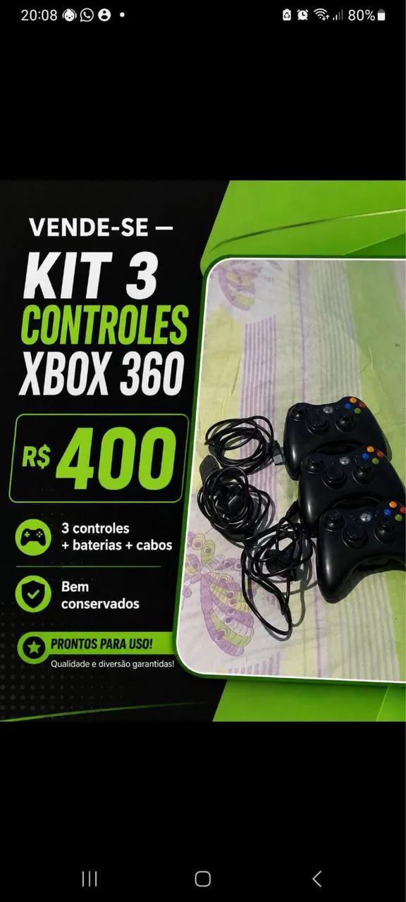 Controle Xbox 360 - Foto 3
