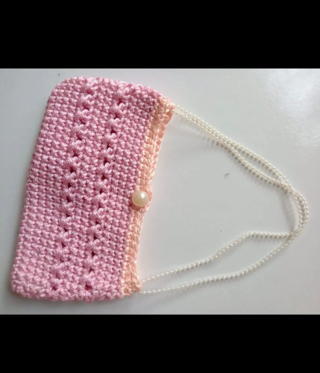 Bolsinha croche artesanal 
