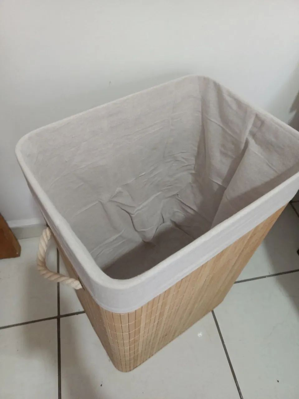 Cesto artesanal de bambu  - Foto 2