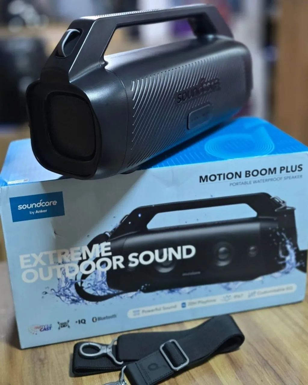 LACRADA Caixa Som Bluetooth Anker Motion Boom Plus 80w, IPX7 - Foto 4
