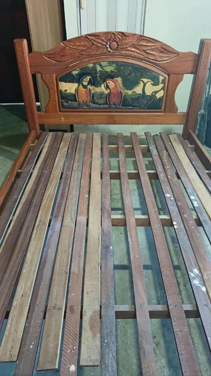 Cama Casal Madeira Maciça  - Foto 2