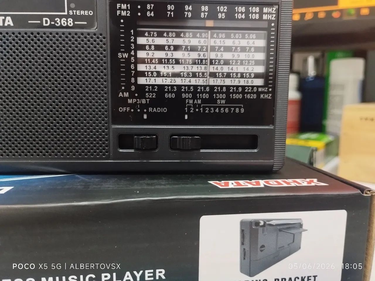 Rádio xhdata D368