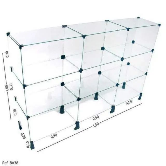 Balcão Modulado de Vidro