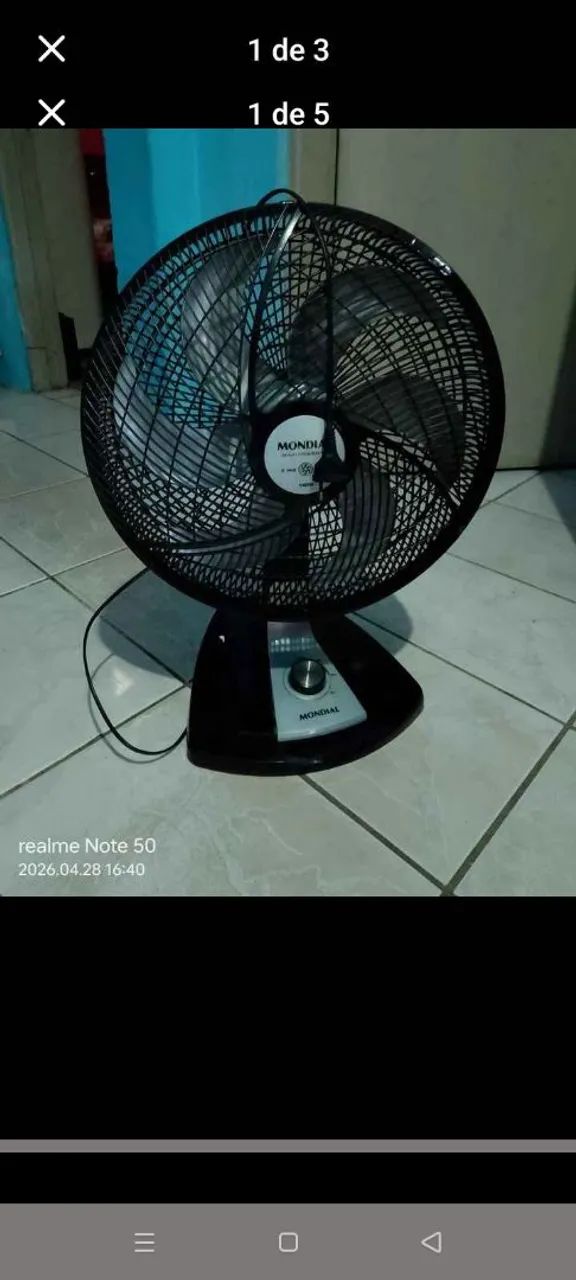 Ventilador 110 volts 40 centímetr funcionando perfeitamente Votorantim 