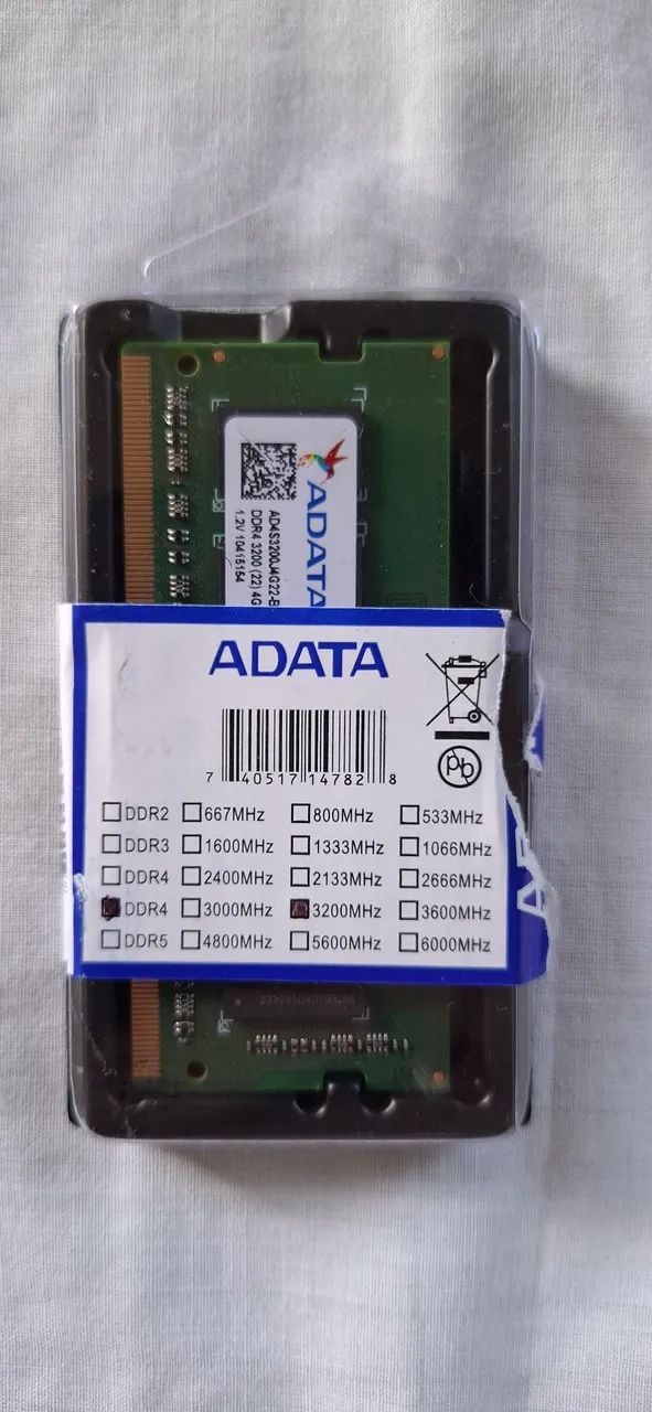 Memória RAM 4GB ADATA DDR4 3200MHz p/Notebook - Original Acer (3200 J4G22) - Foto 2