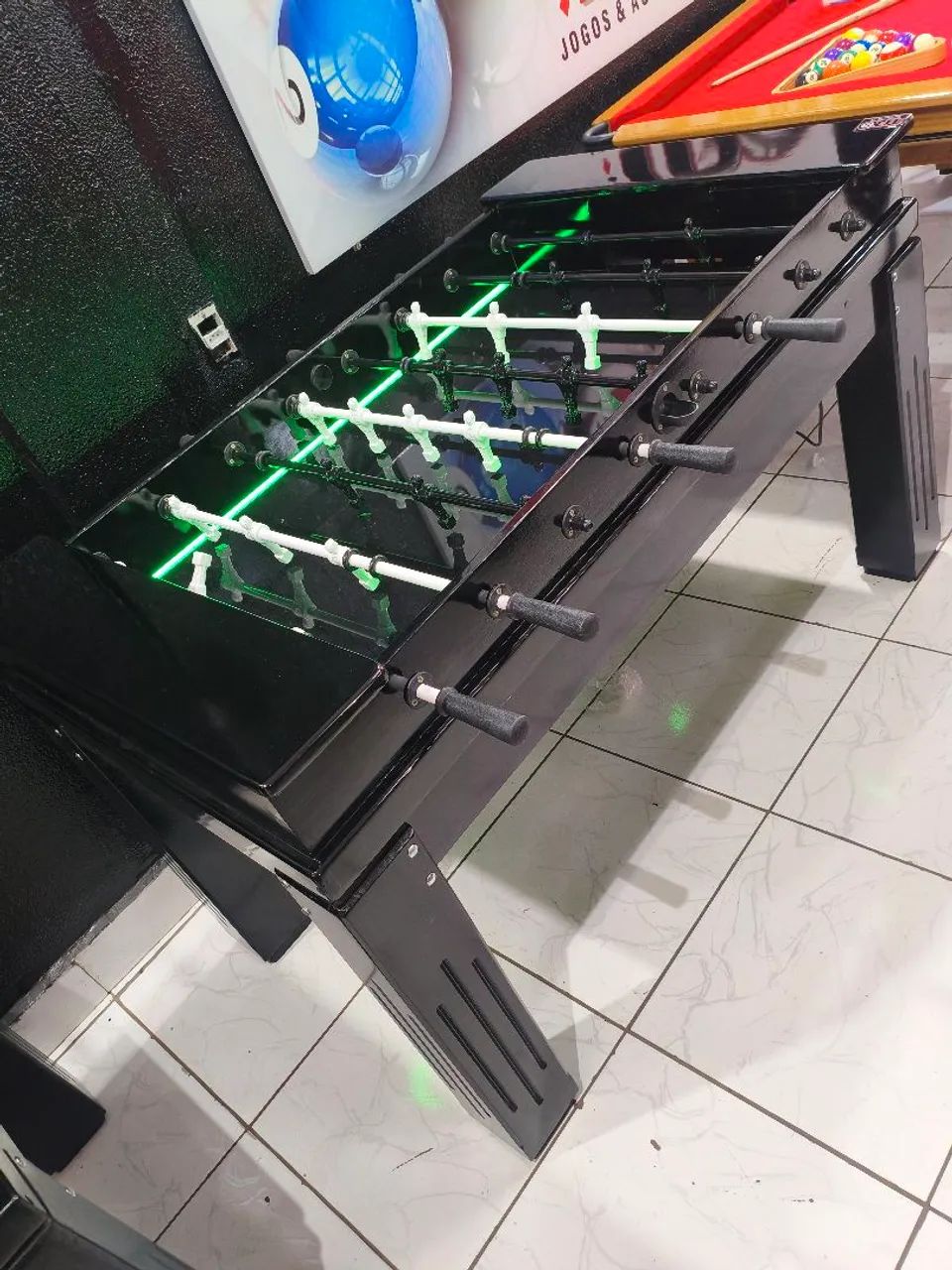 MESA DE PEBOLIM COM LED TAMANHO OFICIAL  - Foto 3