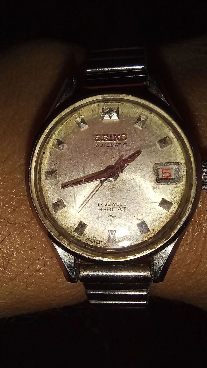 Relógio Seiko Hi-Beat Automático Vintage Funcionando 