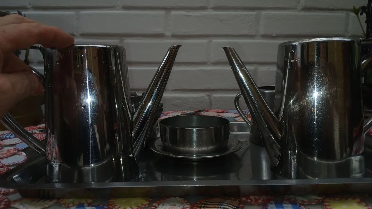 CONJUNTO DE CHÁ E CAFÉ ÓTIMO ESTADO SOU DE PETRÓPOLIS  - Foto 4