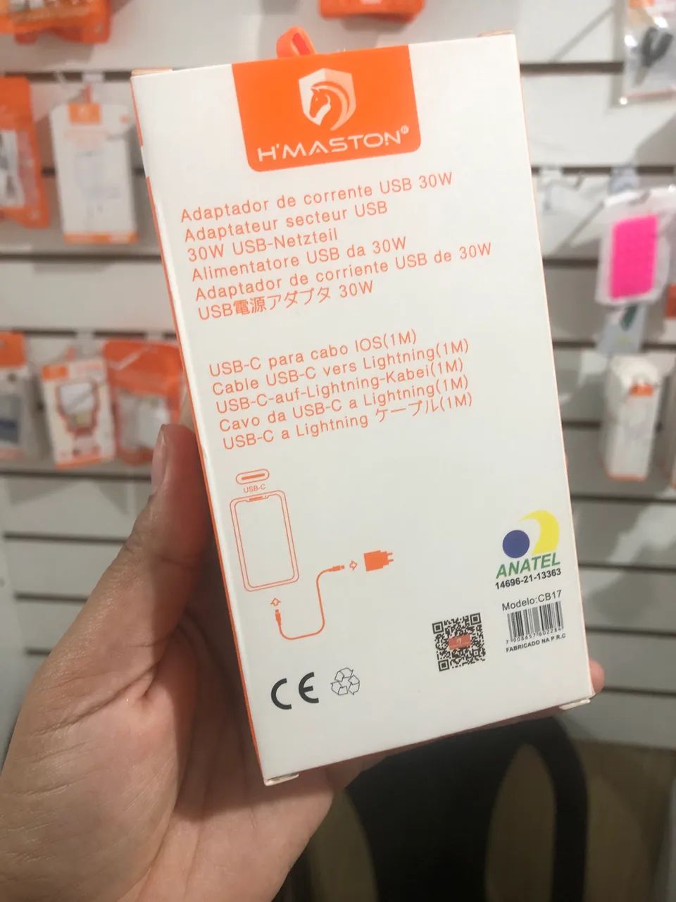 Carregador para iPhone Lightning fonte e cabo  - Foto 3