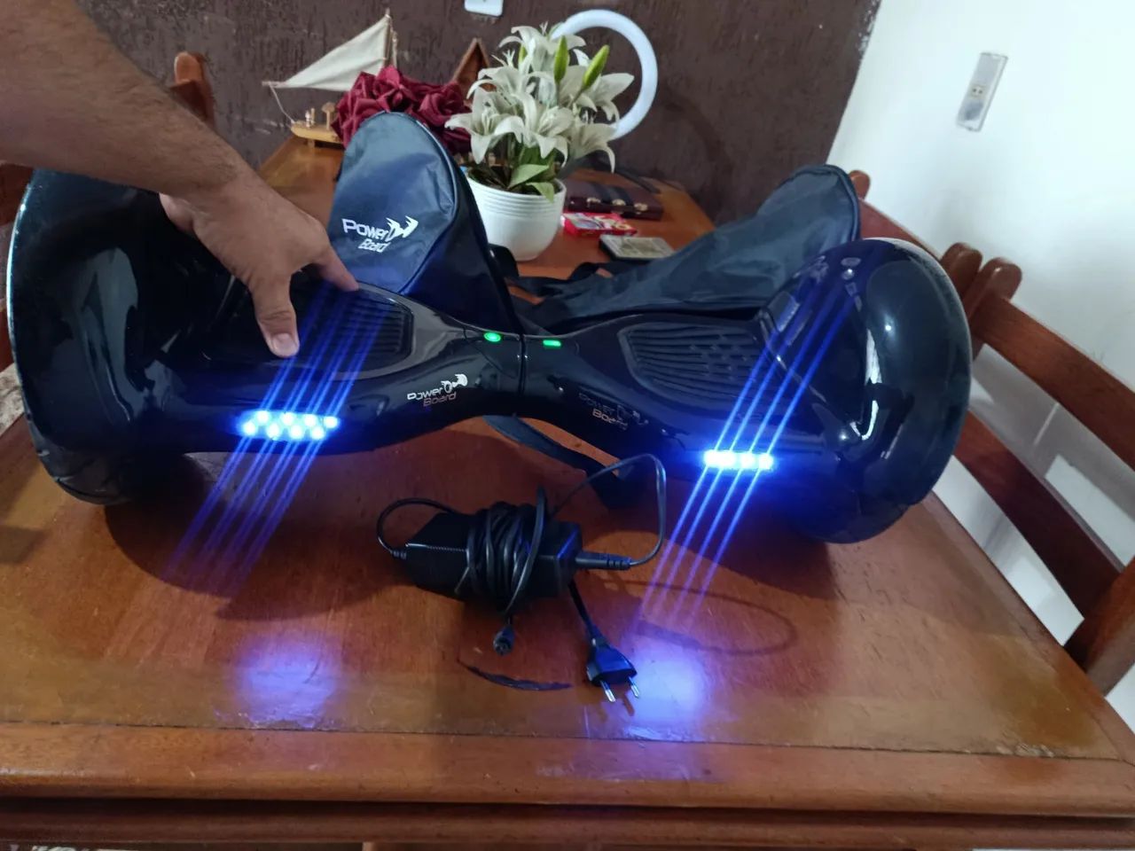 Hoverboard Elétrico Scooter Preto 6,5 Polegadas Usado - Foto 5