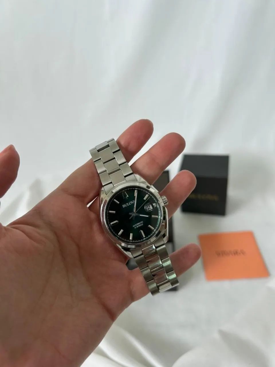 Relógio Bulova Surveyor Automático Verde (96B429) - Foto 4