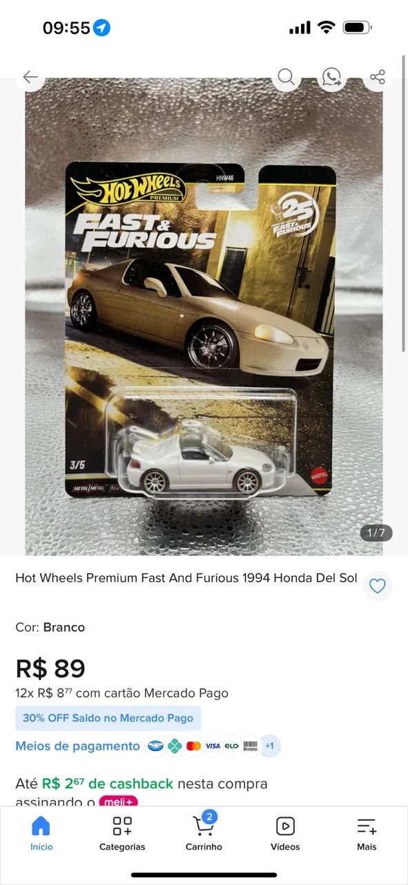 Hot Wheels Velozes e Furiosos 