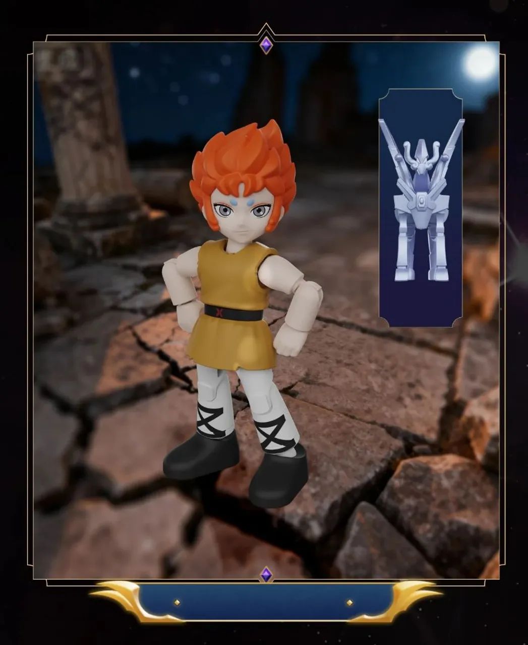 Saint Seiya Action Figure Kiki of Appendix + Pegasus Armor Miniature