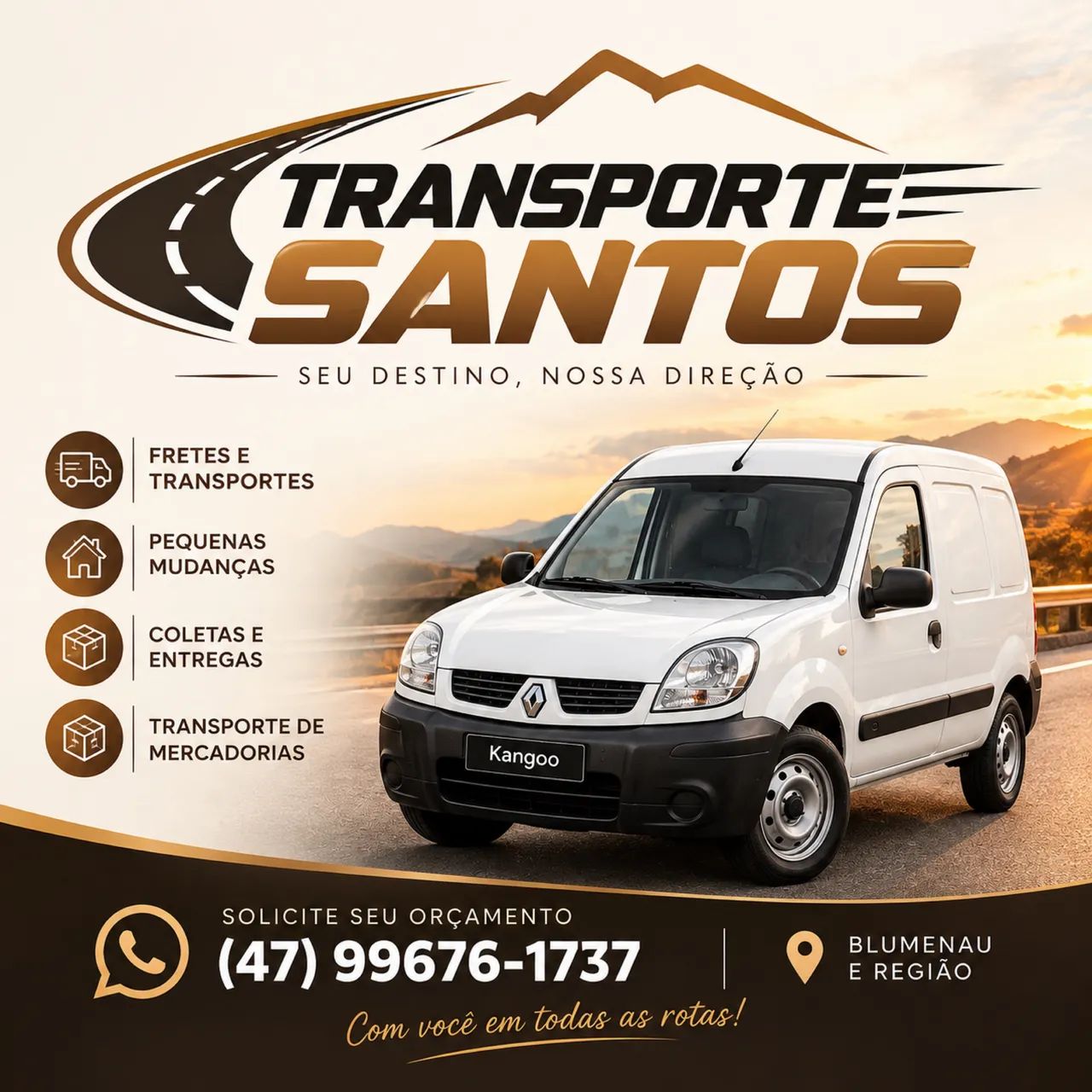 Frete , transporte e pequenas mudanças 