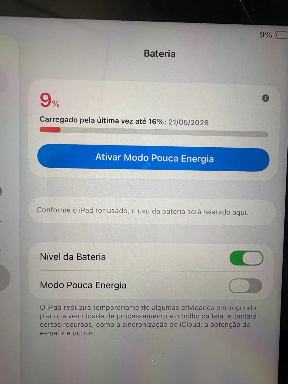 Vendo IPad 9 Geração 256GB Prata - Foto 4