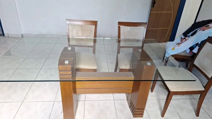 MESA JANTAR 6 LUGARES LARSHOPPING *