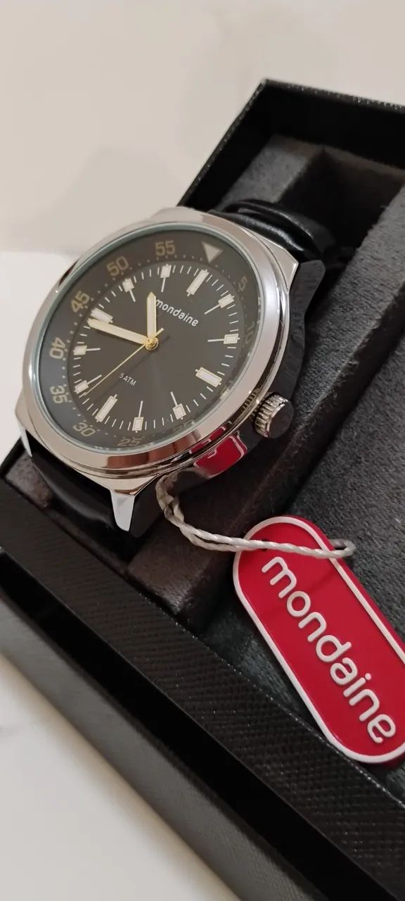 Relógio Mondaine Pulseira de Couro 3 ATM - Foto 5