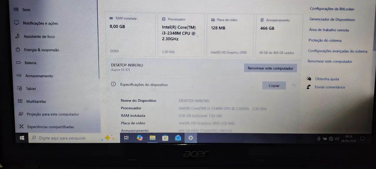 Notebook Acer  Core i3 - Foto 2