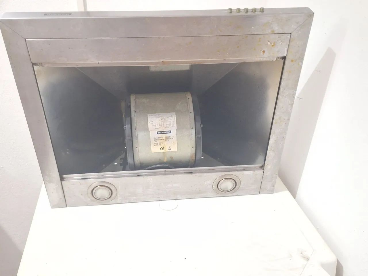 Coifa e depurador de ano inox para fogão de 4 bocas