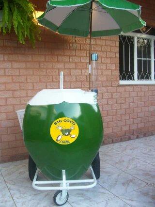 Carrinho para água de coco