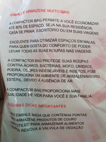 Saco A Vácuo para organizar roupas Kit 6 unidades - Foto 6