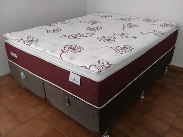 Cama queen size 1ª linha plumatex molas ensacadas de 1799 por 1399 a vista - Foto 2